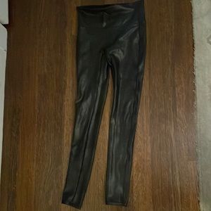 Spanx faux leather leggings — perfect condition